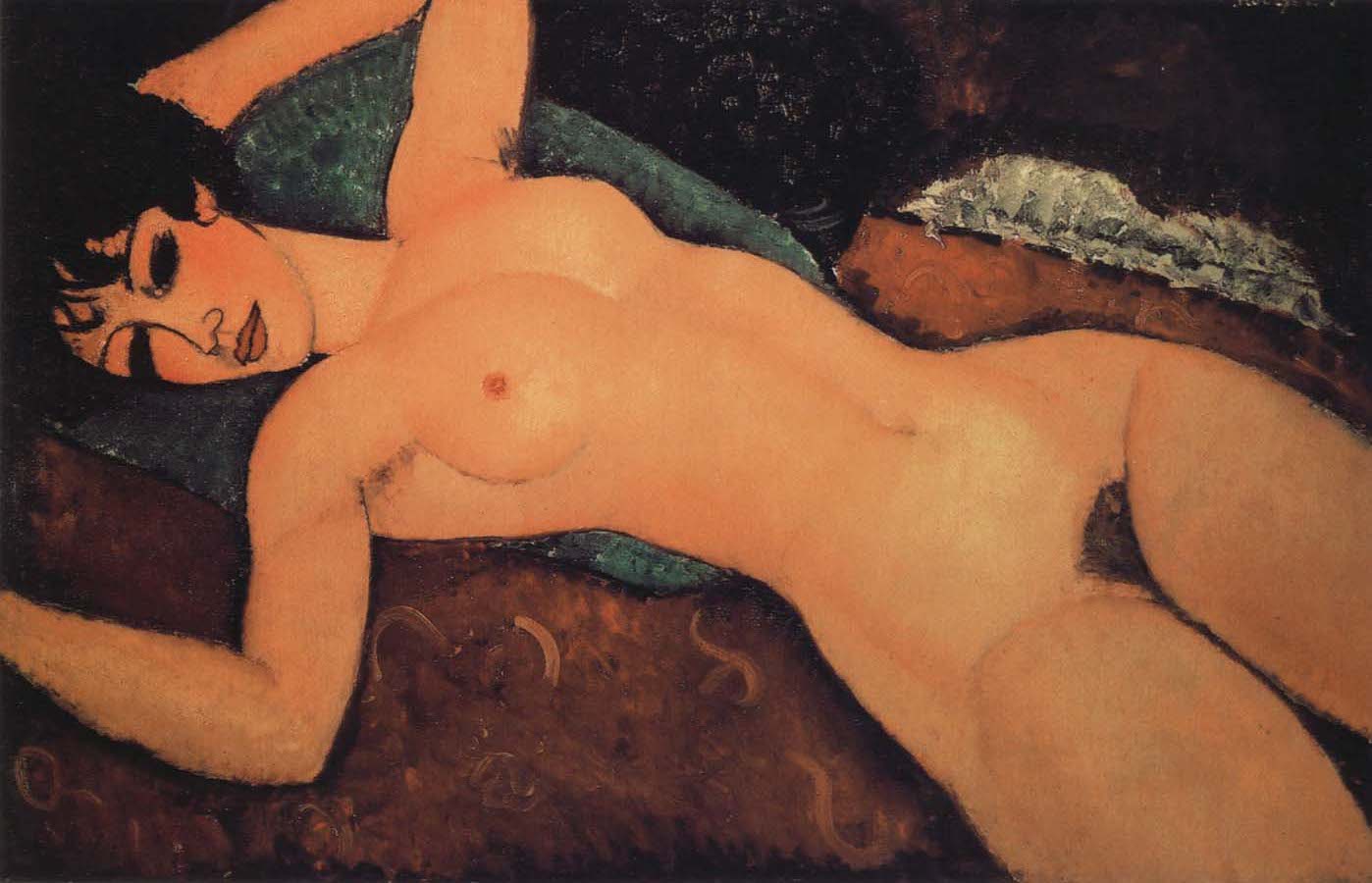 Sleeping nude with arms open